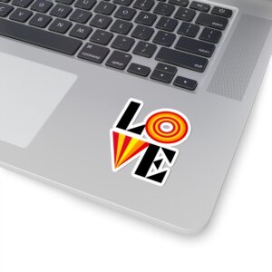 Colorful Love Kiss-Cut Sticker