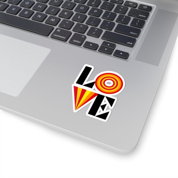 Colorful Love Kiss-Cut Sticker