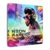 BKK Neon Rain Canvas Print - Image 2